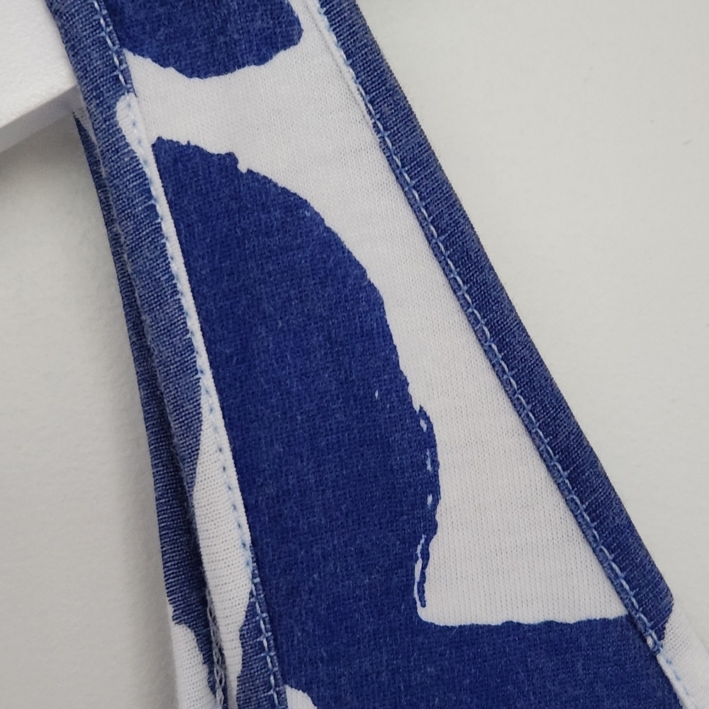 Soft Surroundings 100% Cotton Sleeveless Blue White Dress Size M - Picture 2 of 8